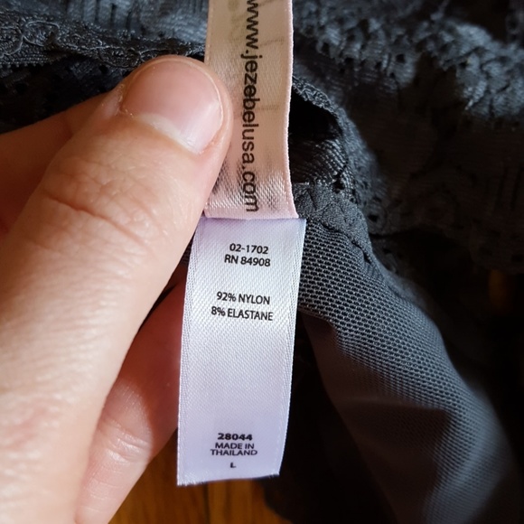 Jezebal Gray Lace Bralette - Large - Picture 5 of 8